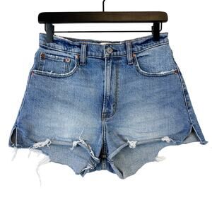 Abercrombie & Fitch Size 26 2 The Cutoff Short High Rise Denim Blue